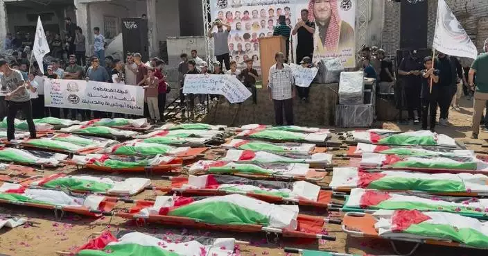 Mass funeral held for 112 Gaza civilians buried in rubble for three years
