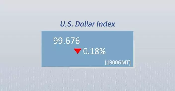 U.S. dollar ticks down