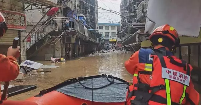 27 residents evacuated amid heavy rains in central China city