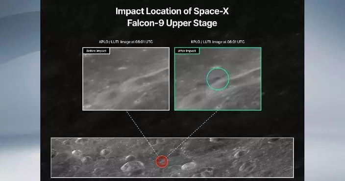 SpaceX Falcon 9 upper stage crashes into moon