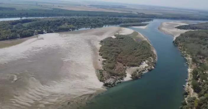 Danube River in Serbia drops to record-low water level, crippling energy grid, river transport