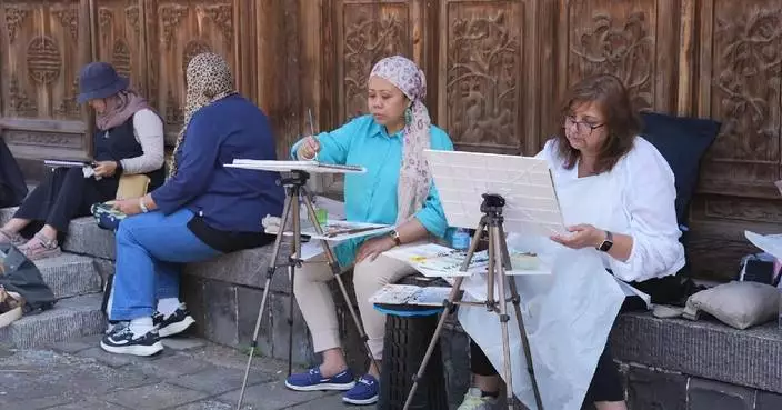 Desert-turned-oasis in north China draws artists worldwide