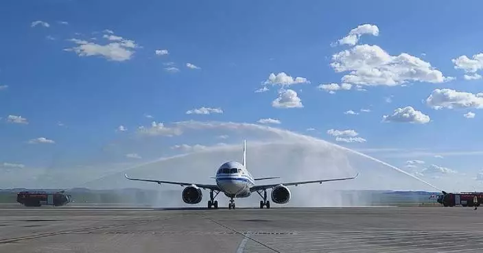 China's homegrown C919 aircraft completes 1st int'l commercial flight, lands in Mongolian capital