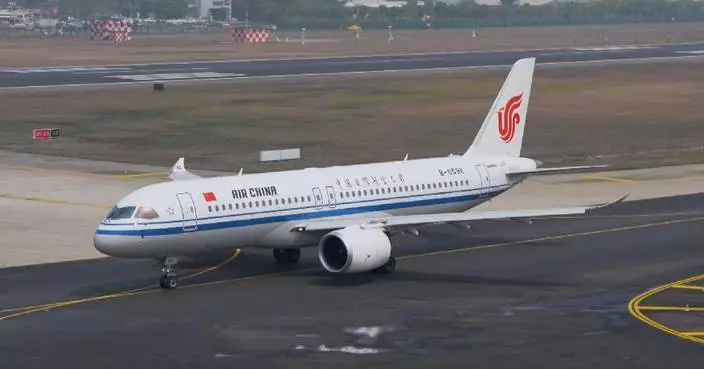 Passengers experience China-made C919's first international commercial flight to Mongolia