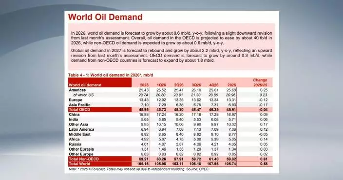 OPEC lowers monthly oil demand growth forecasts