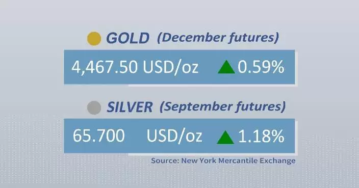 Gold, silver futures rise on Wednesday