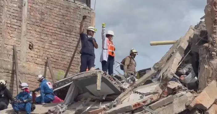 8 survivors pulled from rubble of collapsed apartment building after Colombia quake
