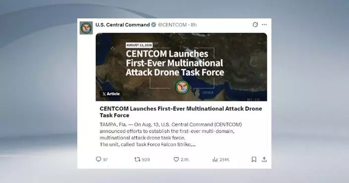 US launches first-ever multinational attack drone task force
