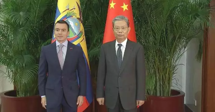 China's top legislator meets Ecuadorian president