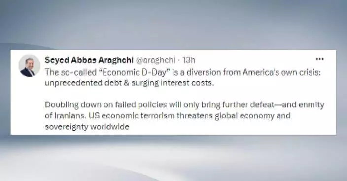 Iran's FM says U.S. "economic terrorism" threatens global economy, national sovereignty