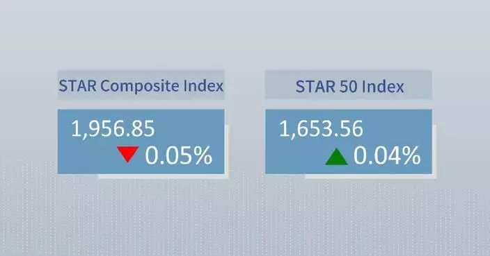 China's STAR Composite Index closes lower Friday