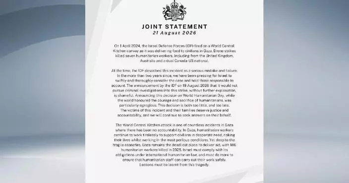 Britain, Australia, Canada condemn Israel for not investigating convoy attack