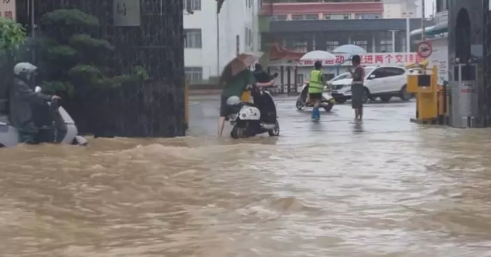 Triple typhoons bring torrential rains to south, east China, triggering disaster response