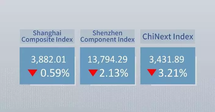 Chinese shares close lower Monday