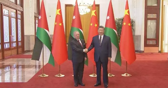 Xi holds welcome ceremony for Jordan's king