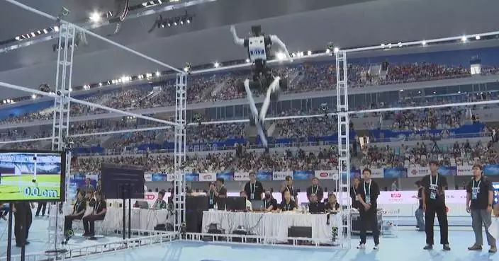 Standing high jump at World Humanoid Robot Games expands robotic application frontiers