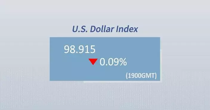 U.S. dollar ticks down