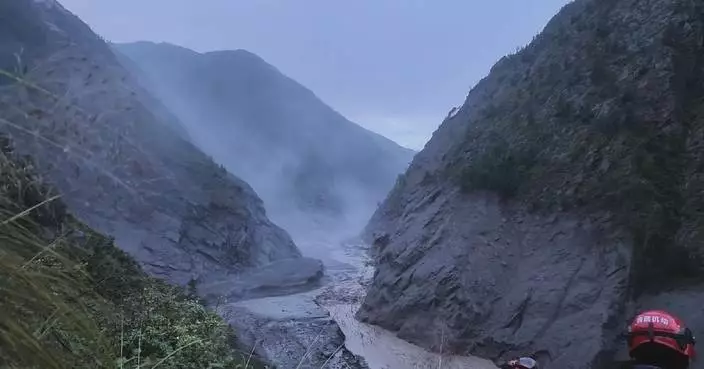 Rescue teams intensify search in mudslide-hit border port area in southwest China's Xizang