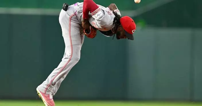 Lile and Ford homer to give the Nationals all their runs in a 5-3 victory over the Reds