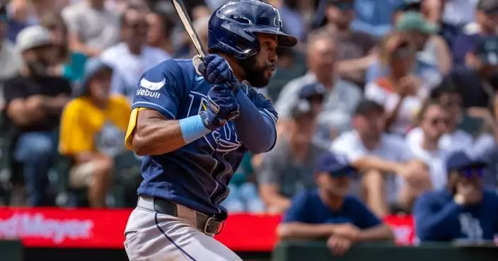Mullins drives in go-ahead run, Seymour works 6 strong innings as AL-best Rays sweep Mariners