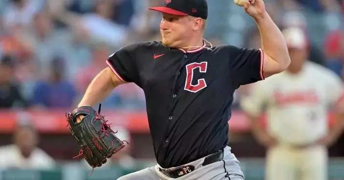 Messick throws 6 strong innings and Hedges hits 2-run homer as Guardians beat Angels 4-2