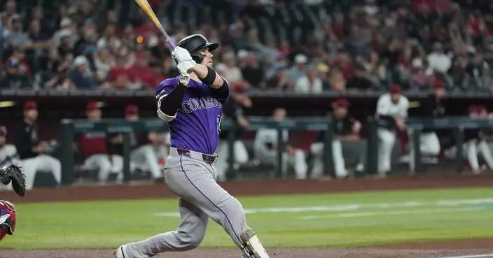 Rockies overcome wildness, ride homers to beat Diamondbacks 6-4 for rare road series win
