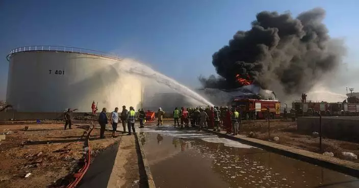 Drone strike in western Libya torches a power substation, triggering outages