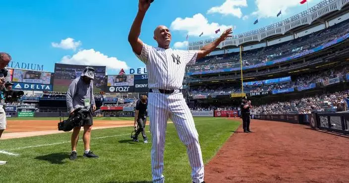 Mariano Rivera returns to Yankees Old-Timer's Day after tearing Achilles tendon last year
