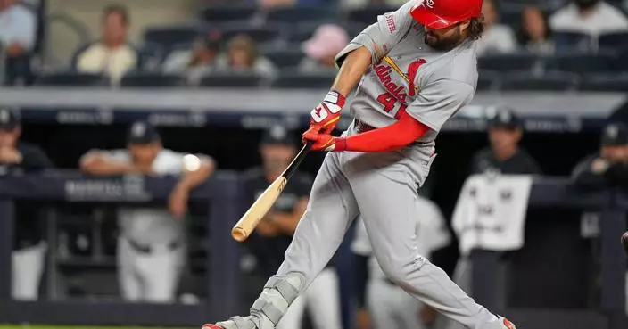 Alec Burleson hits 3 homers for Cardinals at Yankee Stadium after trade deadline passes