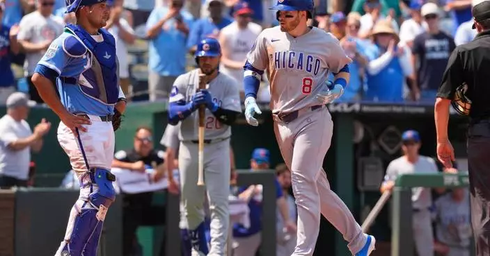 Happ and Amaya homer to help Boyd improve to 8-1 as the Cubs beat the Royals 10-2