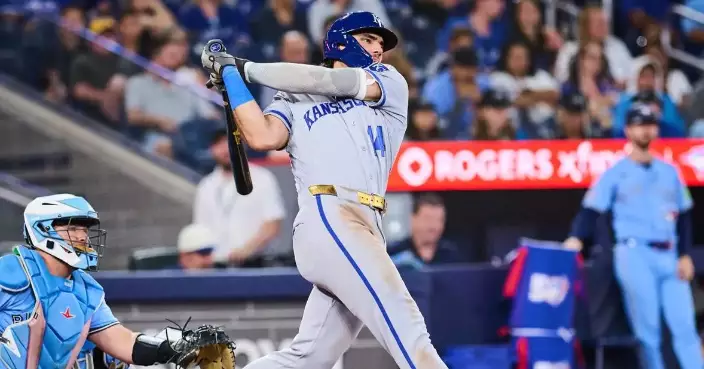 Caglianone goes 5 for 6 with HR, 6 RBIs to power the Royals past the Blue Jays 13-2