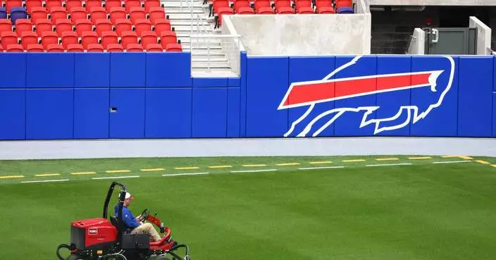 Bills president tells AP new grass field held up well despite a few divots in preseason opener