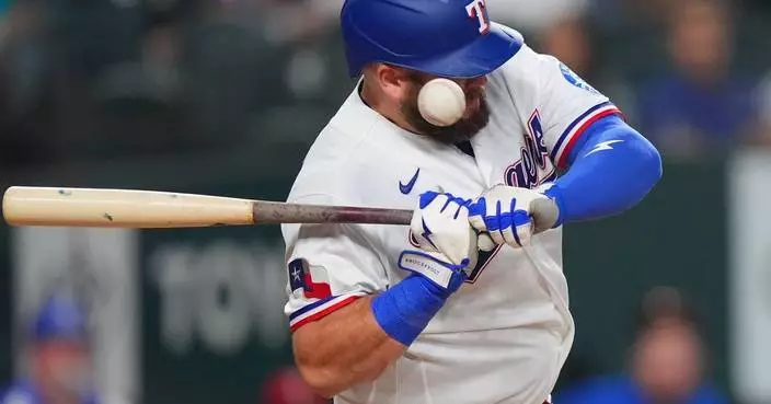 Rangers 1B Jake Burger leaves game with left wrist contusion
