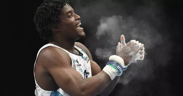 Frederick Richard makes a statement in more ways than one en route to first US gymnastics title