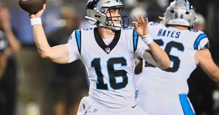 Undrafted rookie quarterback Haynes King leads Panthers to 33-30 comeback win over Cardinals
