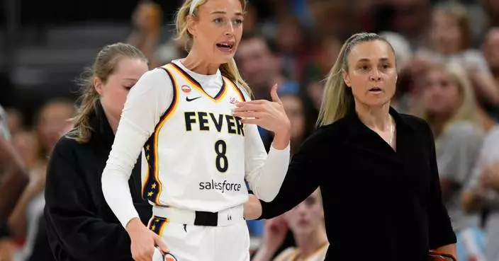 Mitchell scores 27 to set a WNBA record, Clark has 26 and the Fever beat the Sky 90-86
