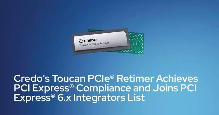Credo's Toucan PCIe® Retimer Achieves PCI Express® Compliance and Joins PCI Express® 6.x Integrators List