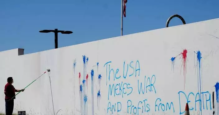 Wall of US Embassy in Brazil's capital is vandalized as relations remain tense