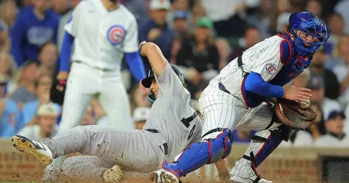 Pete Crow-Armstrong's go-ahead triple lifts Cubs to 5-2 win over Yankees
