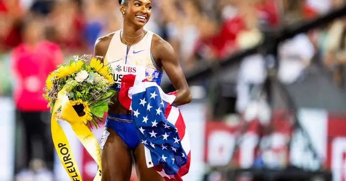 US hurdler Russell and Brazil's Dos Santos break world records at Diamond League meet