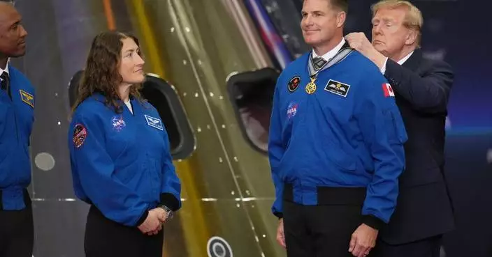 Artemis II astronauts receive nation's highest space honor for their successful moonshot