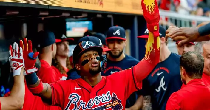 Harris homers, drives in 3, and Acuña has 3 hits as Braves top Rockies 6-4 for 5th straight win