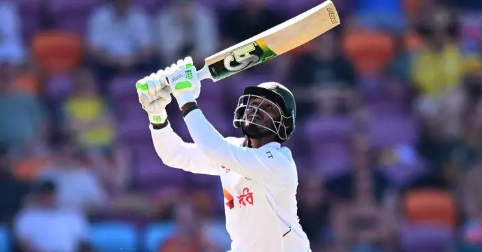 Tanzid's 74 lifts Bangladesh to 181-2 at lunch on Day 2 of 1st cricket test against Australia