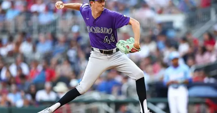 Michael Harris II’s 2-run double lifts the Braves past the Rockies 2-1 for 6th straight win