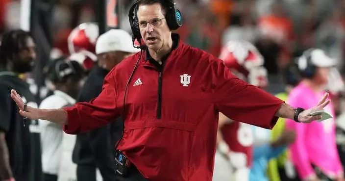 Defensive lineman Wyatt returning for 5th season with defending champion Hoosiers, AP source says