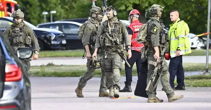 An attacker with a sword wounds at least 3 people at a school in Sweden