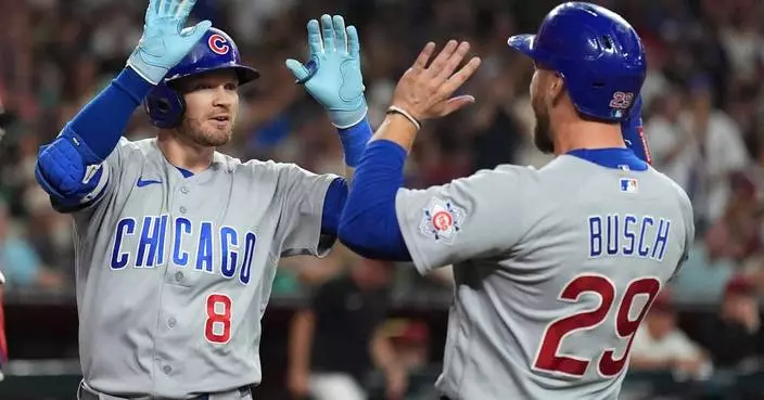 Chicago Cubs score 30 unanswered runs over 3 straight games, setting franchise record