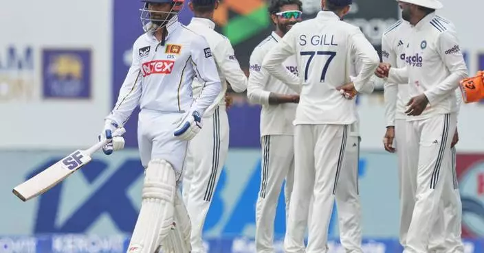 Suthar takes 2-17 as Sri Lanka slumps to 99-5 at lunch on Day 3 of 1st cricket test against India