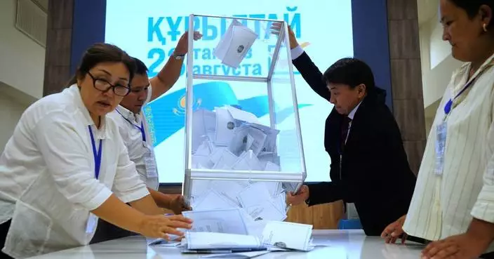 Kazakhstan's pro-government party wins parliamentary election, boosting president's grip on power
