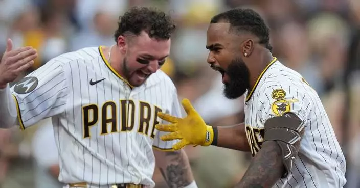 Luis Rengifo's grand slam against former team helps Padres to 11-2 win over Brewers